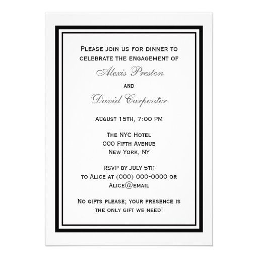 NYC Skyline Brooklyn Bridge #2 Engagement Personalized Announcements