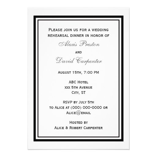 NYC Skyline Brooklyn Bridge #2 Rehearsal Dinner Invitation