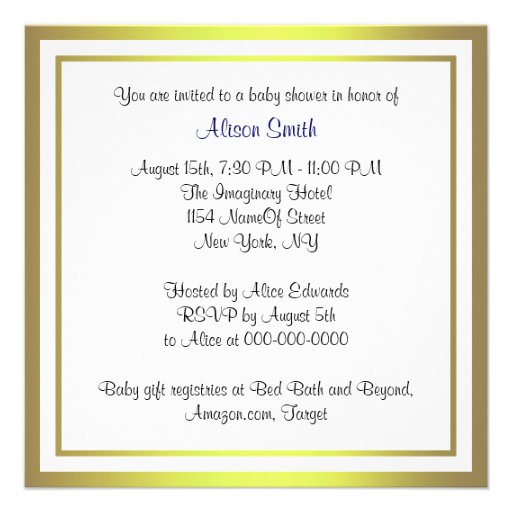 NYC Skyline Brooklyn Bridge Blue White Baby Shower Personalized Announcement