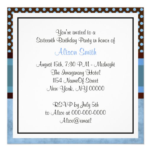 NYC Skyline Brooklyn Bridge Boat 4 Sweet 16 Invitations