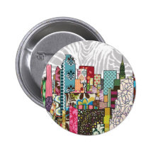 NYC Skyline Buttons