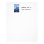 NYC Skyline: Chrysler Building, Met Life B1 Customized Letterhead