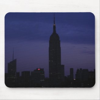 NYC Skyline: Empire State Building at Dawn Mousepad