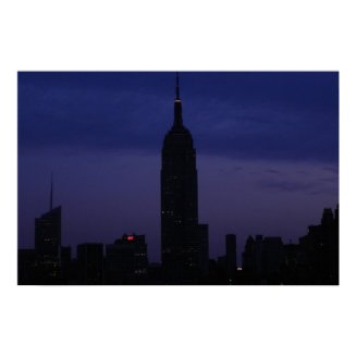 NYC Skyline: Empire State Building at Dawn Poster