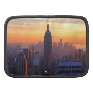 NYC Skyline: Empire State Building Orange Sunset Planner