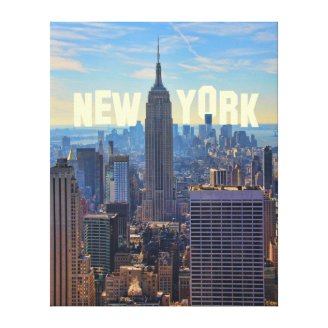 NYC Skyline Empire State Building World Trade 2C M Stretched Canvas Prints