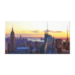 NYC Skyline: ESB, Bank of America, 4 Times Sq 001 Stretched Canvas Print