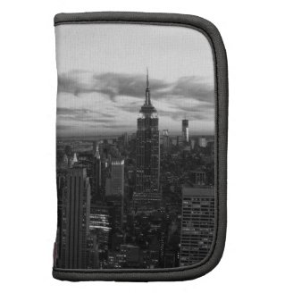NYC Skyline, ESB WTC at Sunset BW Planners