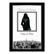 NYC Skyline Fish Eye View ESB Photo Graduation Invitations