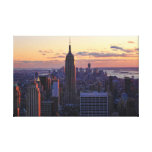 NYC Skyline just before sunset Canvas Print