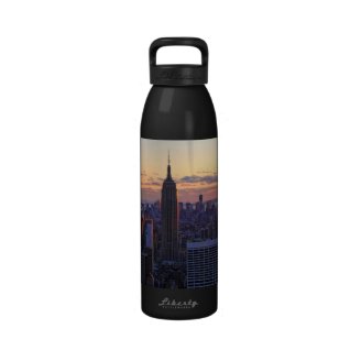 NYC Skyline just before sunset Drinking Bottles