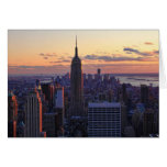 NYC Skyline just before sunset Greeting Card