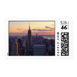 NYC Skyline just before sunset Postage
