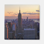 NYC Skyline just before sunset Refrigerator Magnet