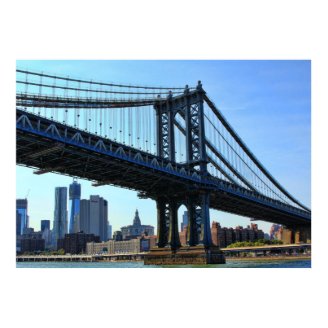NYC Skyline: Manhattan Bridge #3 Poster