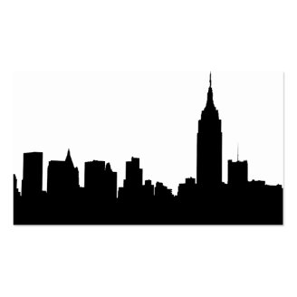 NYC Skyline Silhouette, Empire State Bldg #1 Business Cards