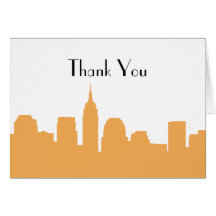 NYC Skyline Wedding Thank You Cards