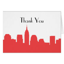 NYC Skyline Wedding Thank You Cards