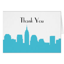 NYC Skyline Wedding Thank You Cards