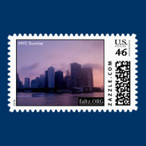NYC Sunrise stamps