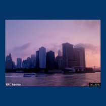 NYC Sunrise Poster posters