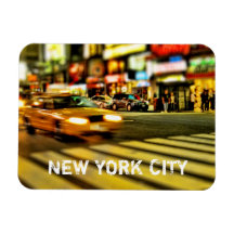 NYC Taxi Abstract Flexible Magnets