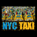 NYC TAXI by Urban59 ArtWorks Studio  posters