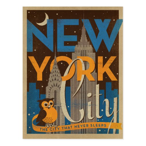 NYC - The City that Never Sleeps Postcard  Zazzle