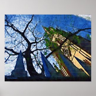 NYC Trinity Church Poster print