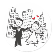 NYC Wedding stickers by mydestinationwedding NYC Wedding stickers