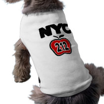 NYC With Big Apple & 212 Area Code Cutout pet clothing