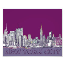 NYC with purple lilac Art Photo