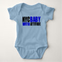 NycBabywAttitude_blue&blk t-shirts by markusnyc NycBabywAttitude_blue&blk t-shirts