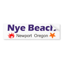 Nye Beach Newport Oregon bumper stickers by southernent Nye Beach Newport Oregon bumper stickers