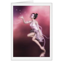 nymph with butterflies cards by VisionVault nymph with butterflies cards