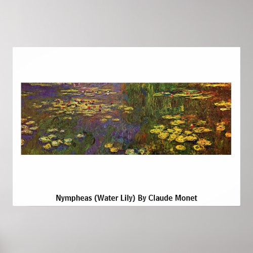 Nympheas (Water Lily) By Claude Monet Posters