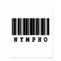 nympho barcode design posters by doonidesigns nympho barcode design posters