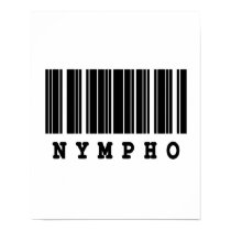 nympho barcode design posters by doonidesigns nympho barcode design posters