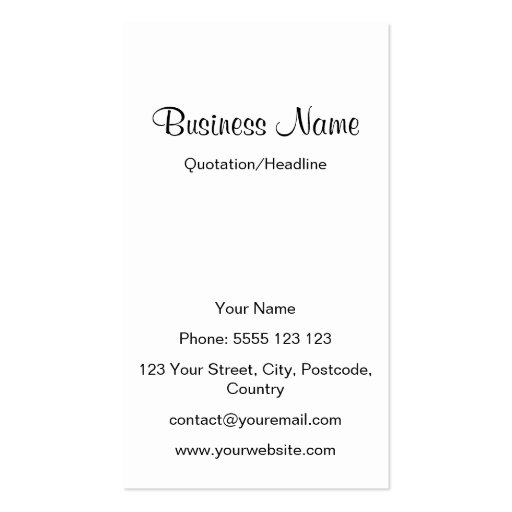 Nymphs and Satyr, William-Adolphe Bouguereau Business Card Template (back side)