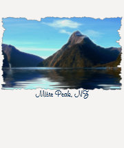 NZ Mitre Peak Mountains Earth Day T-Shirt