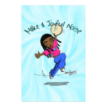 Nzinga - Make a Joyful Noise Blue - POSTER posters by Ezekiel06 Nzinga - Make a Joyful Noise Blue - POSTER posters