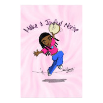 Nzinga - Make a Joyful Noise Pink - POSTER posters by Ezekiel06 Nzinga - Make a Joyful Noise Pink - POSTER posters
