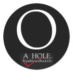 O...A HOLE stickers