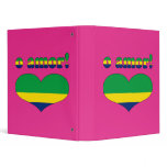 O Amor! - Love in Brazilian Valentine's Day 3 Ring Binder