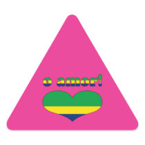 O Amor! - Love in Brazilian Valentine's Day Stickers