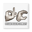 O.B.C. Magnet in White
