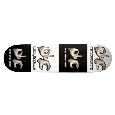 O.B.C. Zebra board Skate Board Decks by oceanbeachcomedy