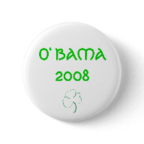 O' BAMA 2008 PINBACK BUTTONS