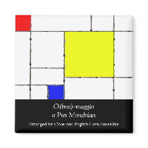 O(boe)-maggio a Mondrian Magnet by arluz1 O(boe)-maggio a Mondrian Magnet
