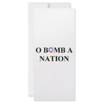 O BOMB A NATION rack cards